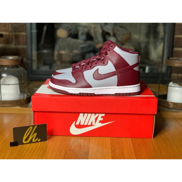 Size 10 Nike Dunk High “Dark Beetroot” Mens Athletic Sneakers DD1399-600
